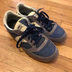 Saucony Jazz Sneakers 10 1/2 Blue, Gray & Beigh